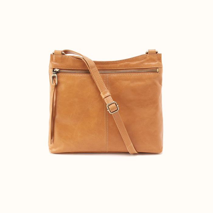 Cambel Crossbody In Polished Leather - Natural- FOL