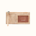 Carte Card Case in Metallic Leather - Gold Leaf- FOL