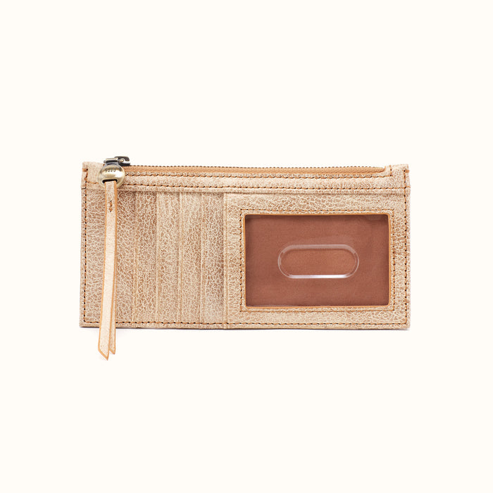 Carte Card Case in Metallic Leather - Gold Leaf- FOL