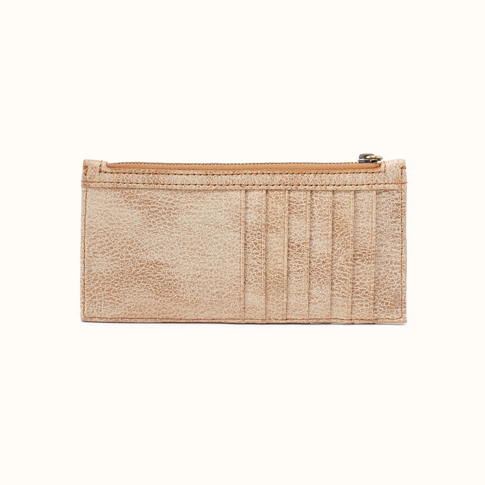 Carte Card Case In Metallic Leather - Gold Leaf