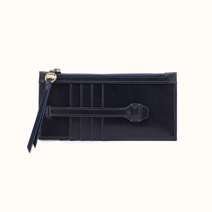 Carte Card Case in Patina Leather - Navy Horizon- FOL