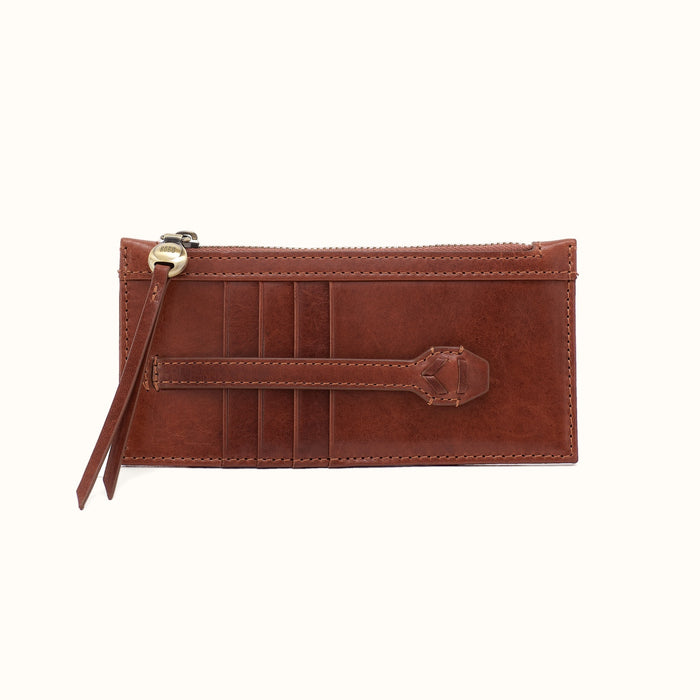 Carte Card Case in Patina Leather - Pecan Ridge- FOL