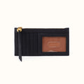 Carte Card Case In Pebbled Leather - Black
