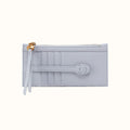 Carte Card Case in Pebbled Leather - Indigo Cloud- FOL