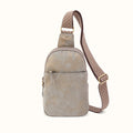 Cass Sling in Nubuck Leather - Golden Granite- FOL