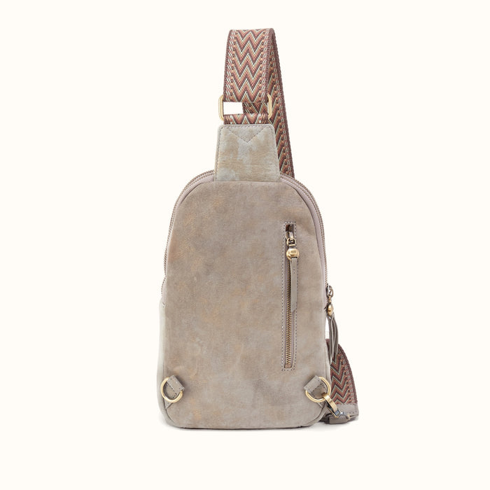 Cass Sling in Nubuck Leather - Golden Granite