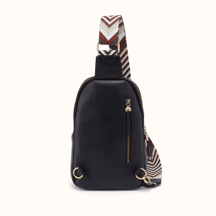 Cass Sling in Pebbled Leather - Black