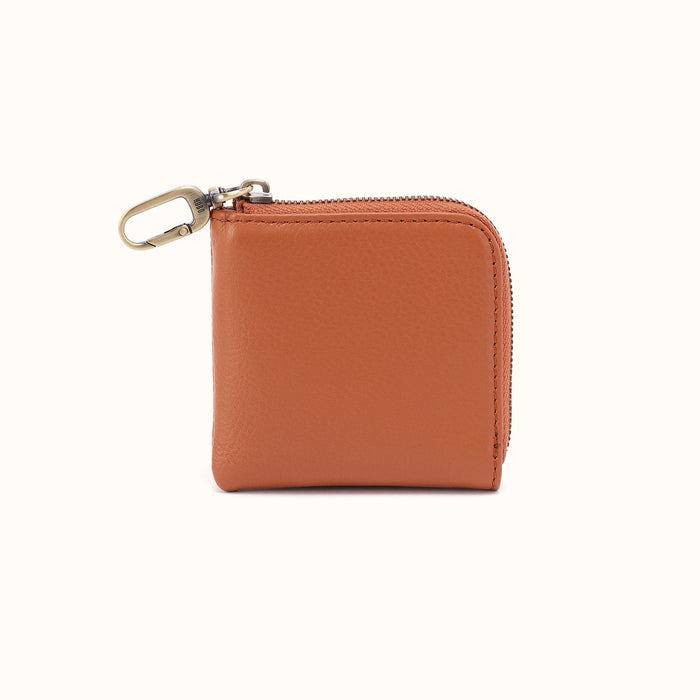 Cass Small Pouch In Pebbled Leather - Butterscotch- FOL