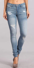 Celebrity Pink Skinny Mid Rise Ankle Pant In Olympian CJ21438SS: