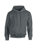 unisex gray hoodie fleece front flat image