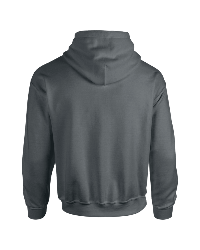 unisex gray hoodie fleece front flat image