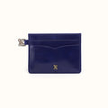 Charmed Card Case in Polished Leather - Winter Violet- FOL