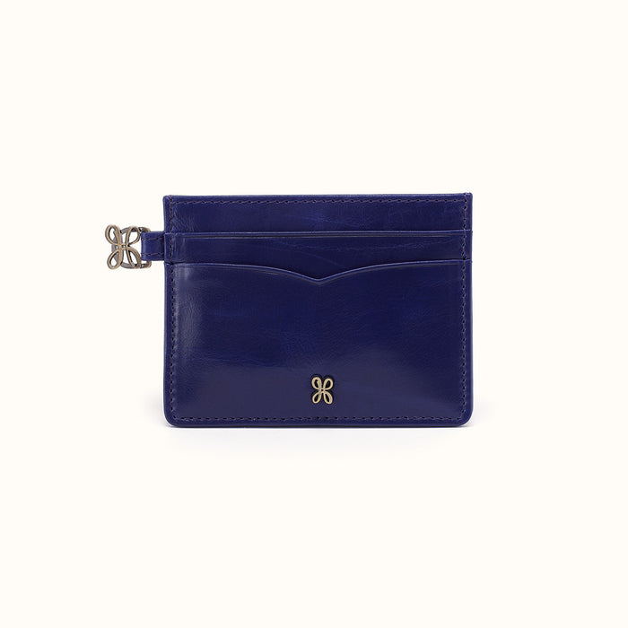 Charmed Card Case in Polished Leather - Winter Violet- FOL