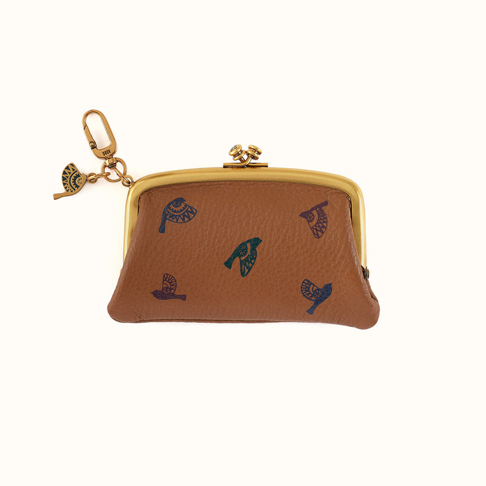 Cheer Frame Pouch In Pebbled Leather