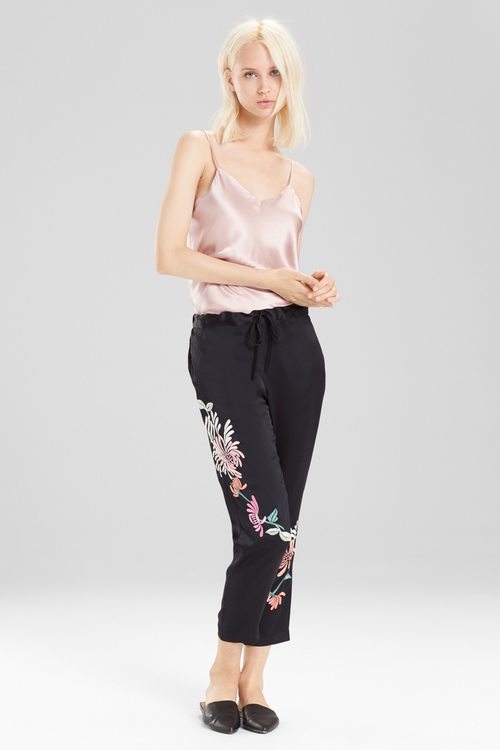 Chrysanthemum Embroidered Pants
