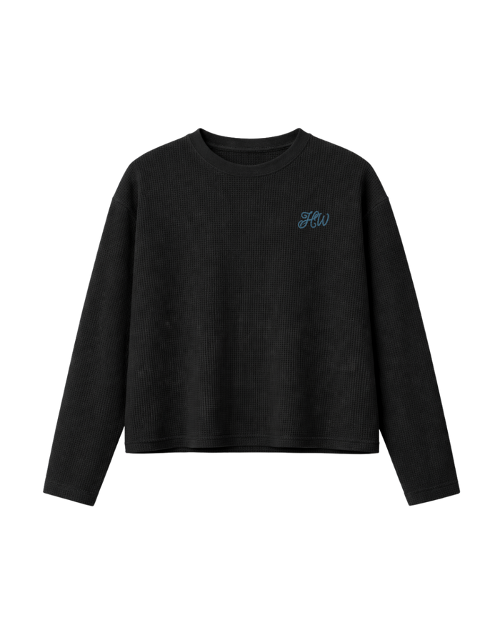 CLASSIC WAFFLE TEE BLACK