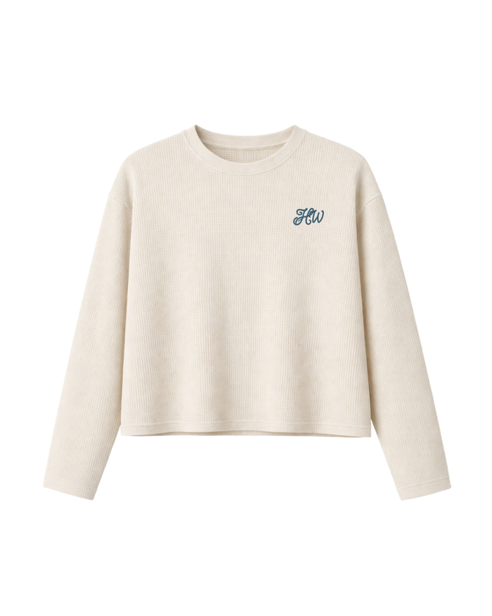 CLASSIC WAFFLE TEE OFF-WHITE
