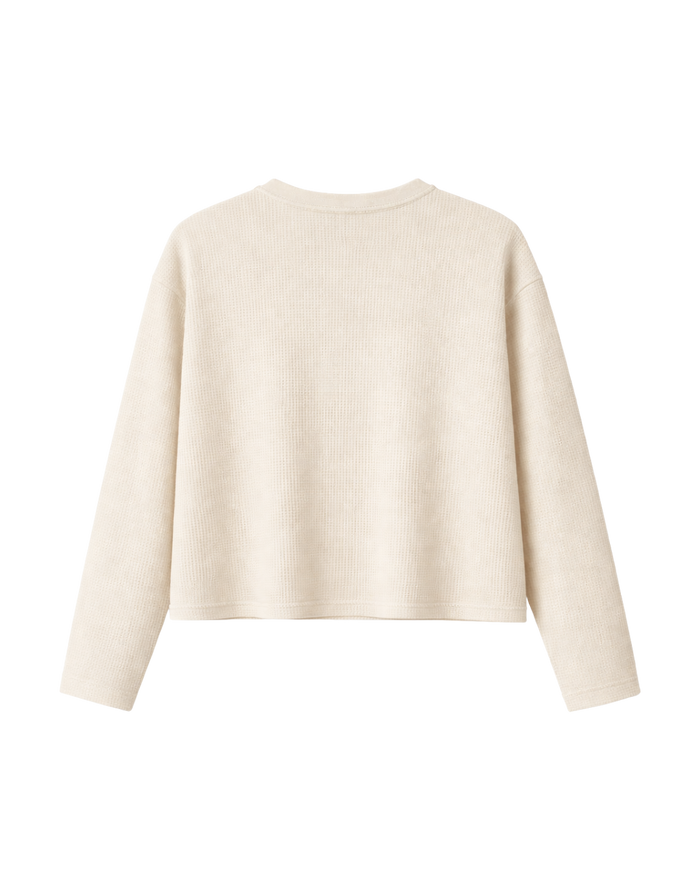 CLASSIC WAFFLE TEE OFF-WHITE