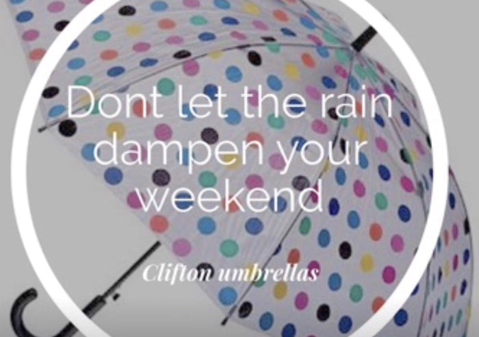 Clifton - see thru Umbrellas. Outdoor Rain