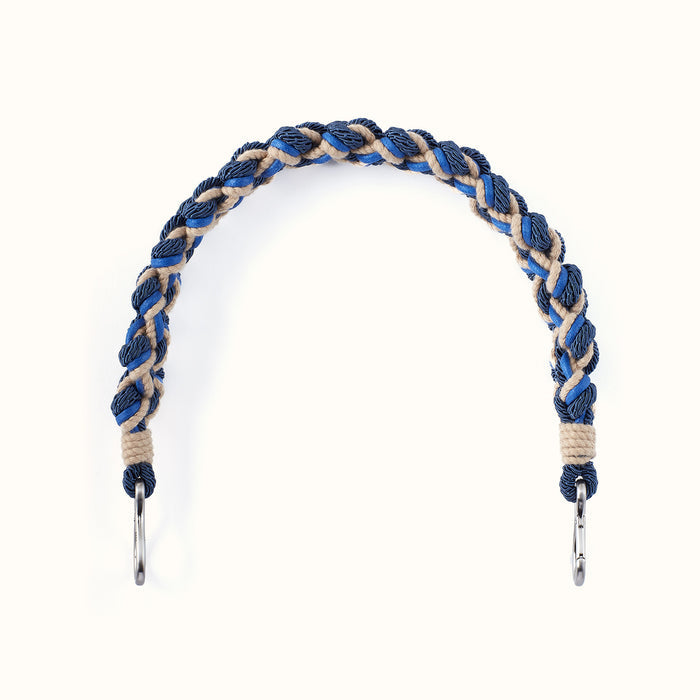 Coastal Braid Strap in Cotton Cording - Blue Multi- FOL