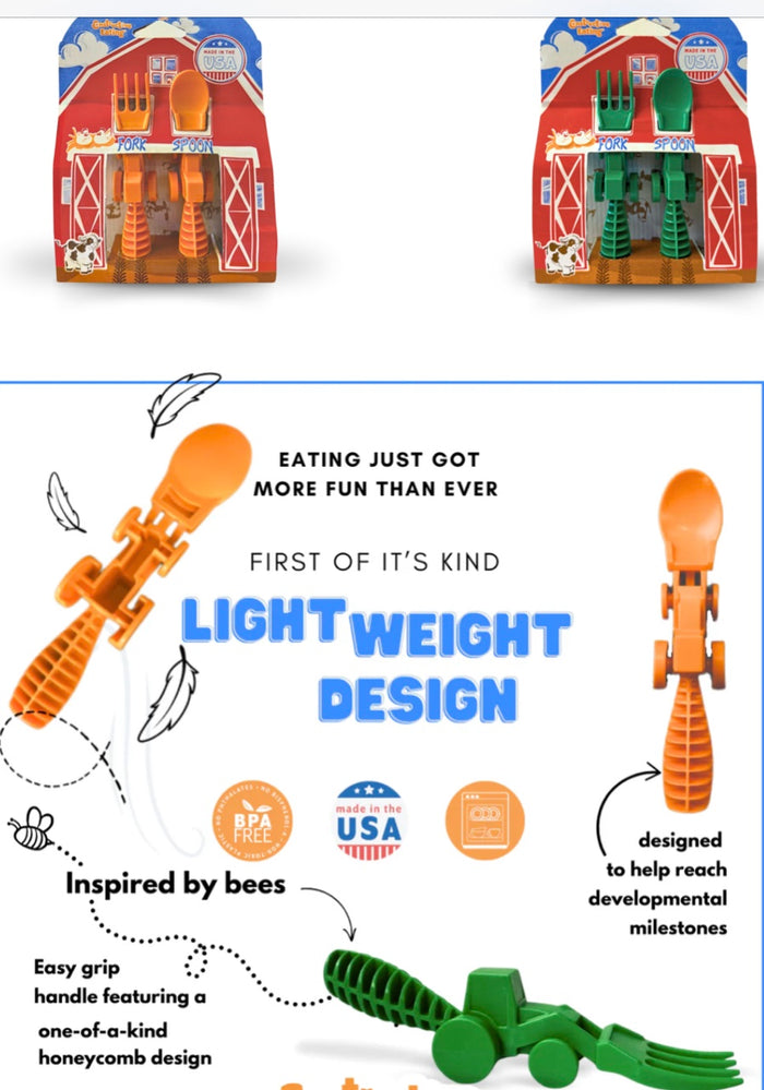 Constructive Eating     Tractor Cutlery