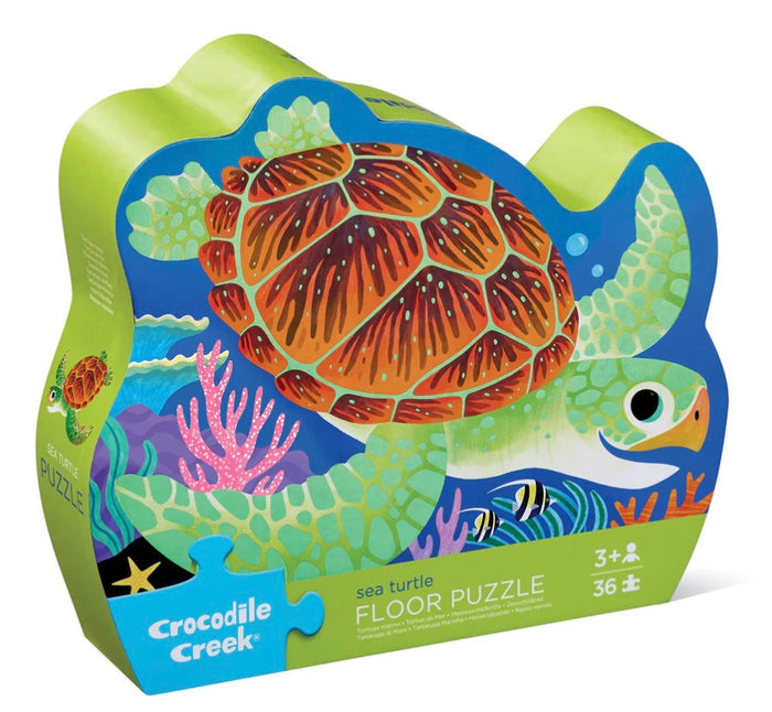 Crocodile Creek.  Puzzle  36pce.  + Sea Turtle.  3yr+