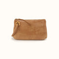 Daisy Daze Large Wristlet in Buffed Leather - Whiskey- FOL