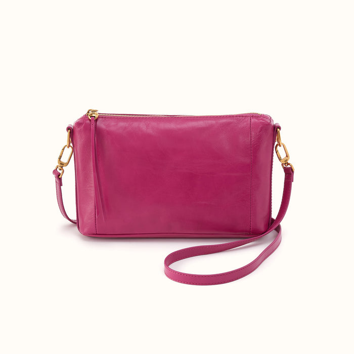 Darcy Carry-All Crossbody in Polished Leather - Cactus Flower- FOL