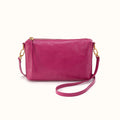 Darcy Carry-All Crossbody in Polished Leather - Cactus Flower- FOL