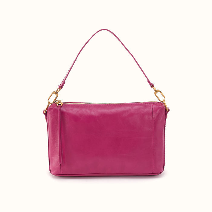Darcy Carry-All Crossbody in Polished Leather - Cactus Flower