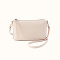 Darcy Carry-All Crossbody In Polished Leather - Pale Flax