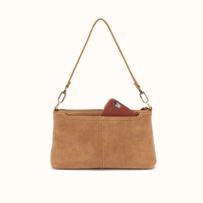 Darcy Crossbody In Buffed Leather - Whiskey