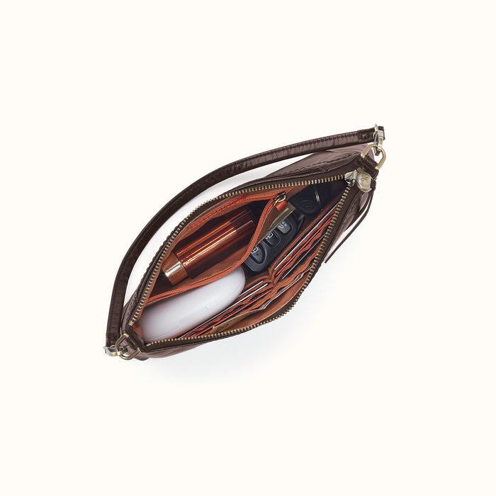 Darcy Crossbody In Polished Leather - Black
