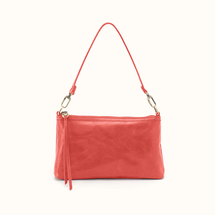 Darcy Crossbody In Polished Leather - Pink Mirage