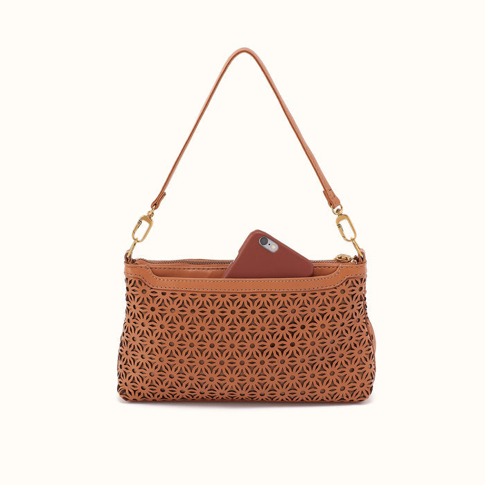 Darcy Crossbody in Sun-Perf Leather - Canyon Petal