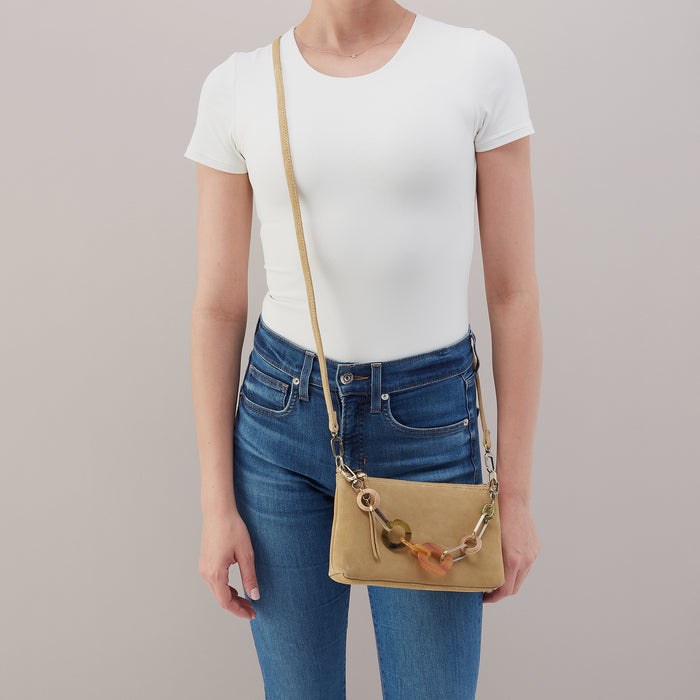 Darcy Crossbody In Suede Leather - Twilight Fern