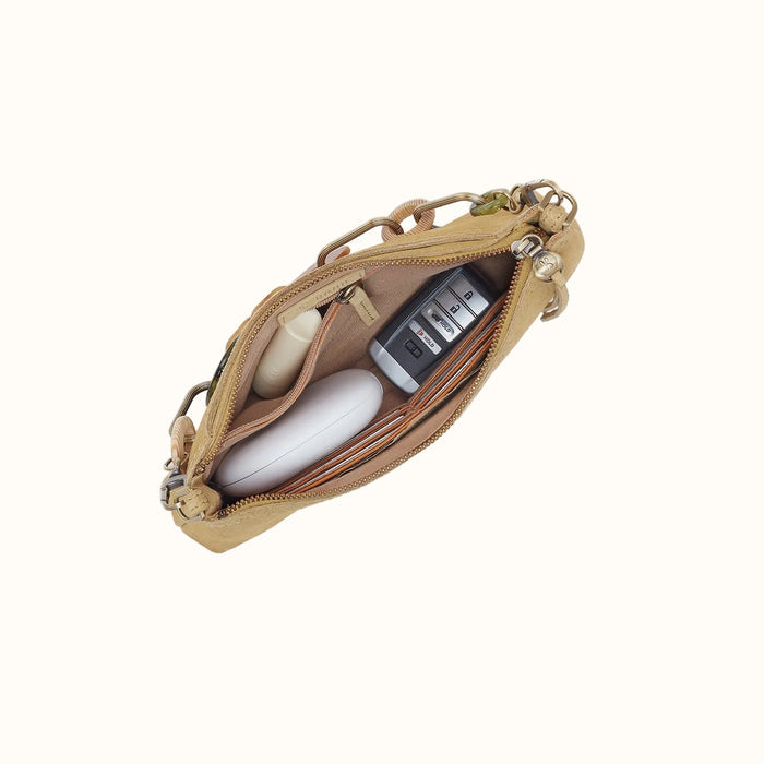 Darcy Crossbody In Suede Leather - Twilight Fern