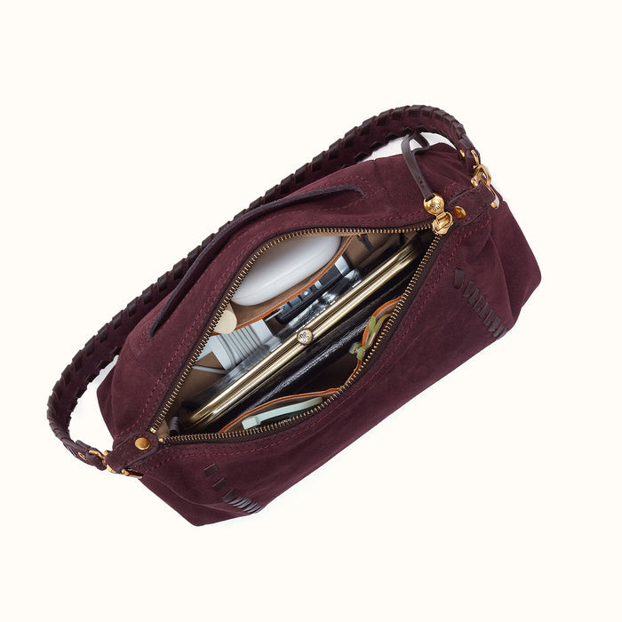 Darcy Shoulder In Suede Leather