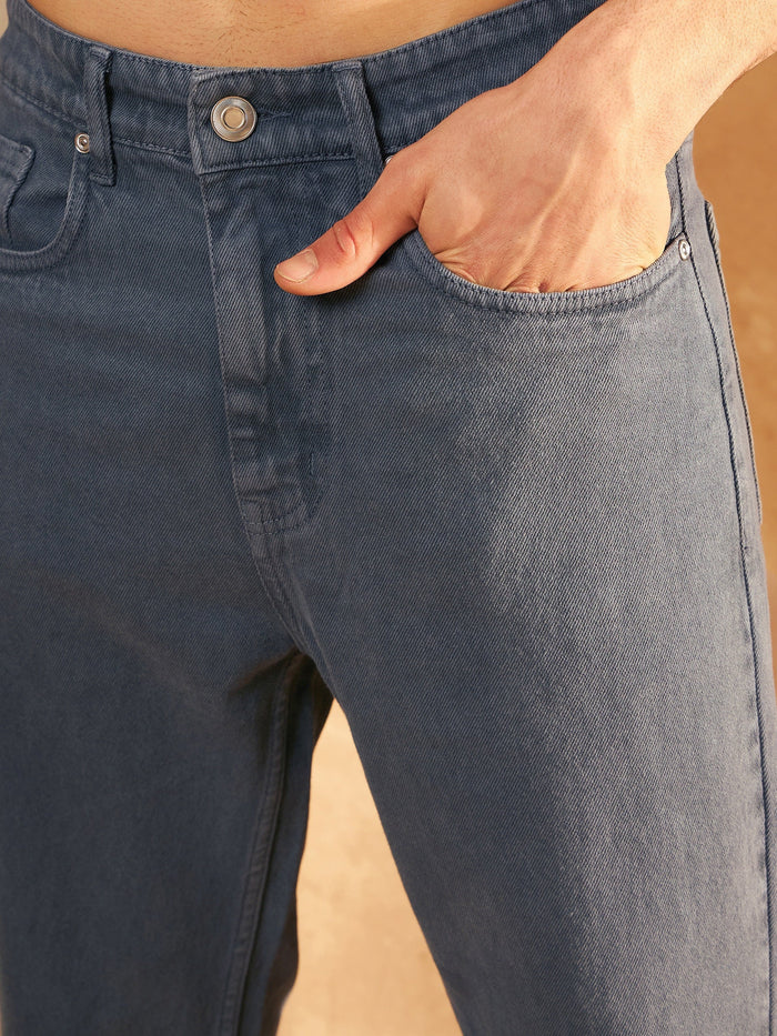 Dark Grey Mom Fit Jeans