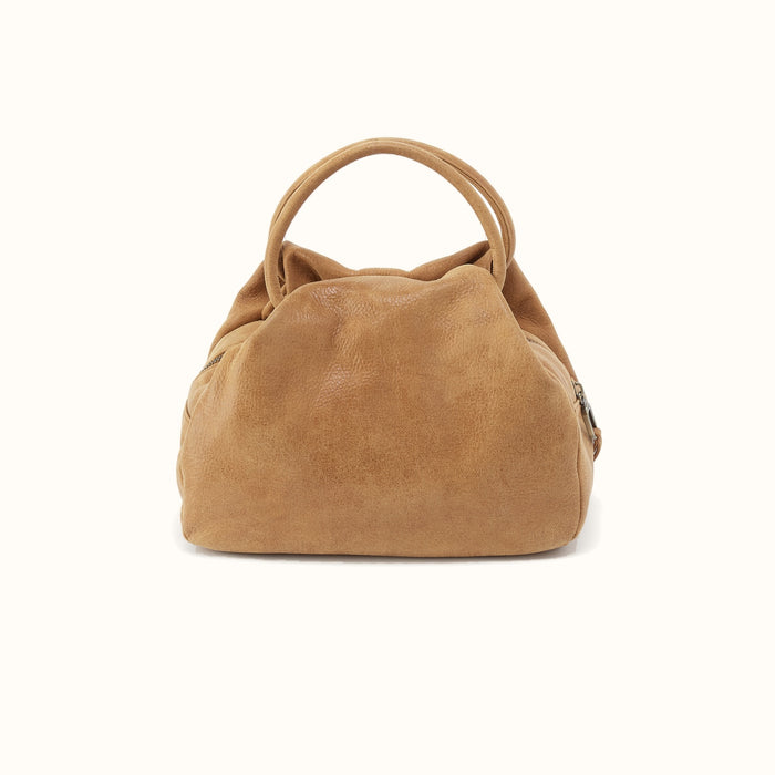 Darling Small Satchel In Buffed Leather - Whiskey