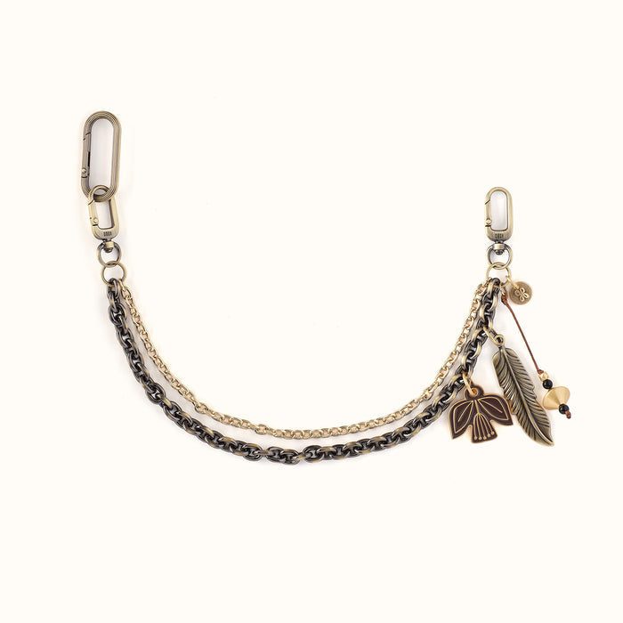 Dove Feather Metal Swag In