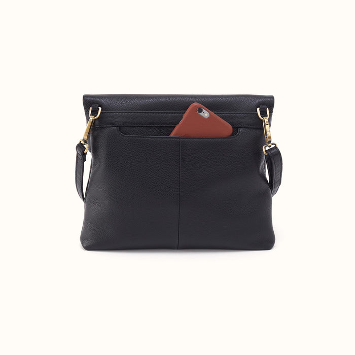 Draft Crossbody In Pebbled Leather - Black