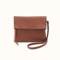Draft Crossbody in Pebbled Leather - Bridle Brown- FOL