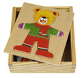 Dressup Bear Puzzle.   Wooden