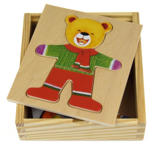 Dressup Bear Puzzle.   Wooden