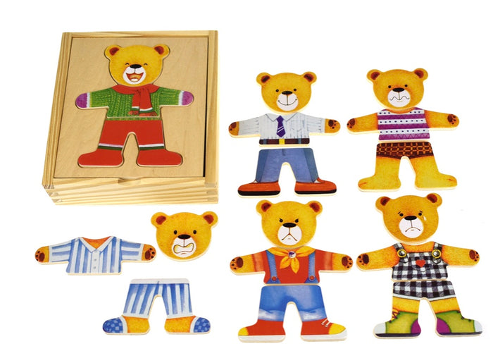 Dressup Bear Puzzle.   Wooden