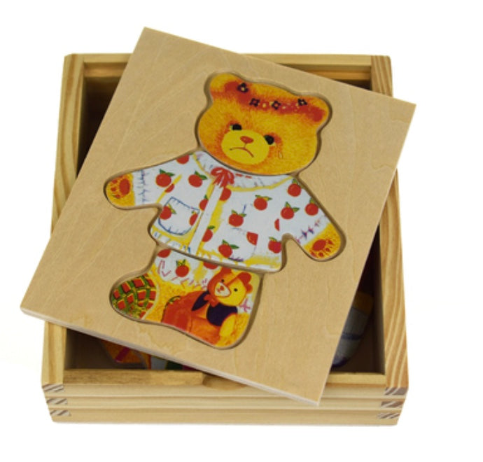 Dressup Bear Puzzle.   Wooden