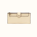 Dunn Continental Wallet in Polished Leather - Butter Yellow- FOL