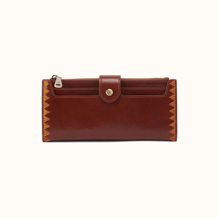 Dunn Continental Wallet In Polished Leather