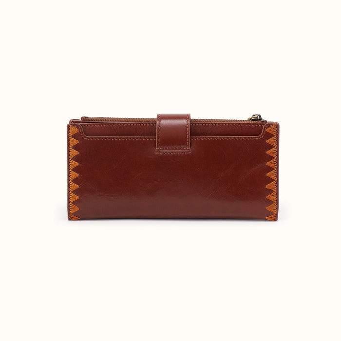 Dunn Continental Wallet In Polished Leather